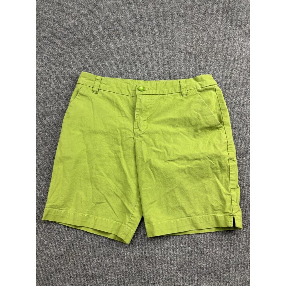 Patagonia Shorts Womens 2 Green Organic Cotton Chino Casual Summer Walking‎